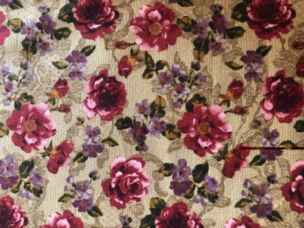 Rose cottage by Ro Gregg for Northcott studio floral print fabric